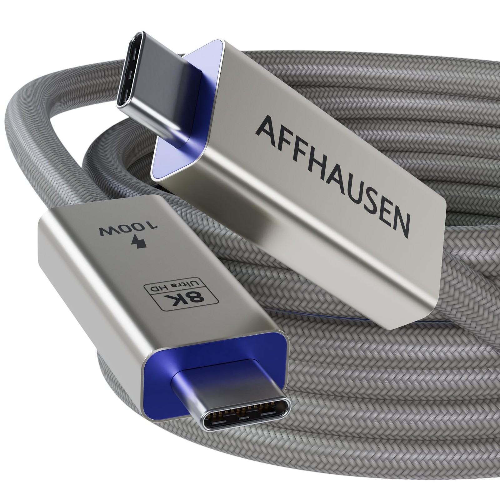 USB4 Cable 3ft, 40Gbps, 100W Fast Charging, Braided