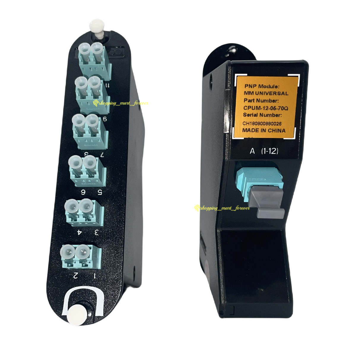 2pcs Fiber Module 12F LC Duplex - MTP Replace Corning CCH-UM12-05-93T 50µm OM3