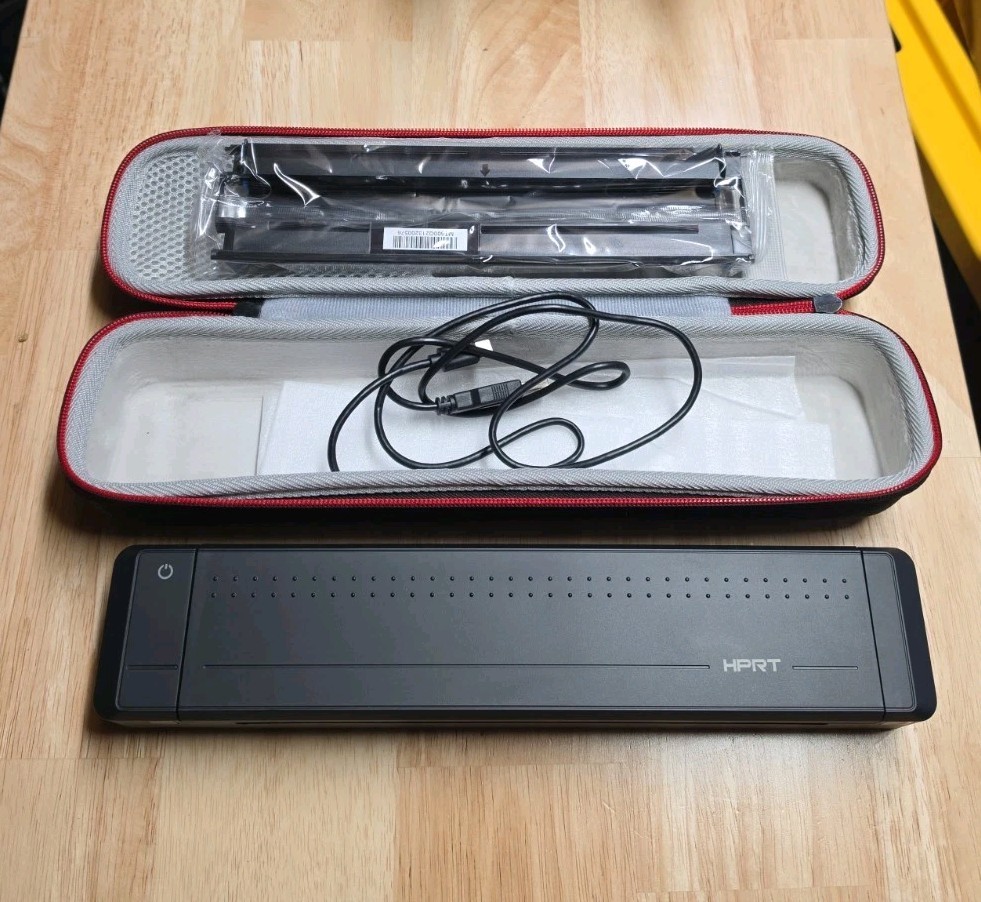 HPRT A4 Portable Printer Bluetooth 8.5x11" MT800: IOS, Android, Windows + Ribbon