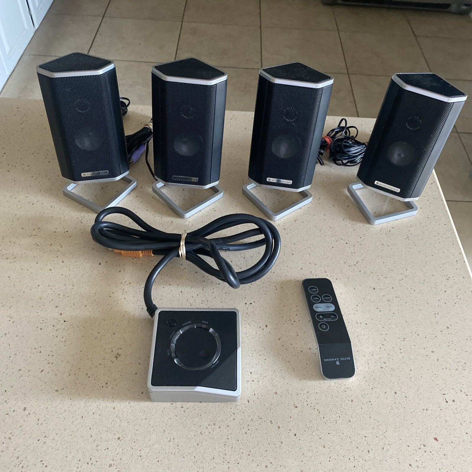Altec Lansing Speakers FX5051 Both R And L (2 Sets) W/ Remote 