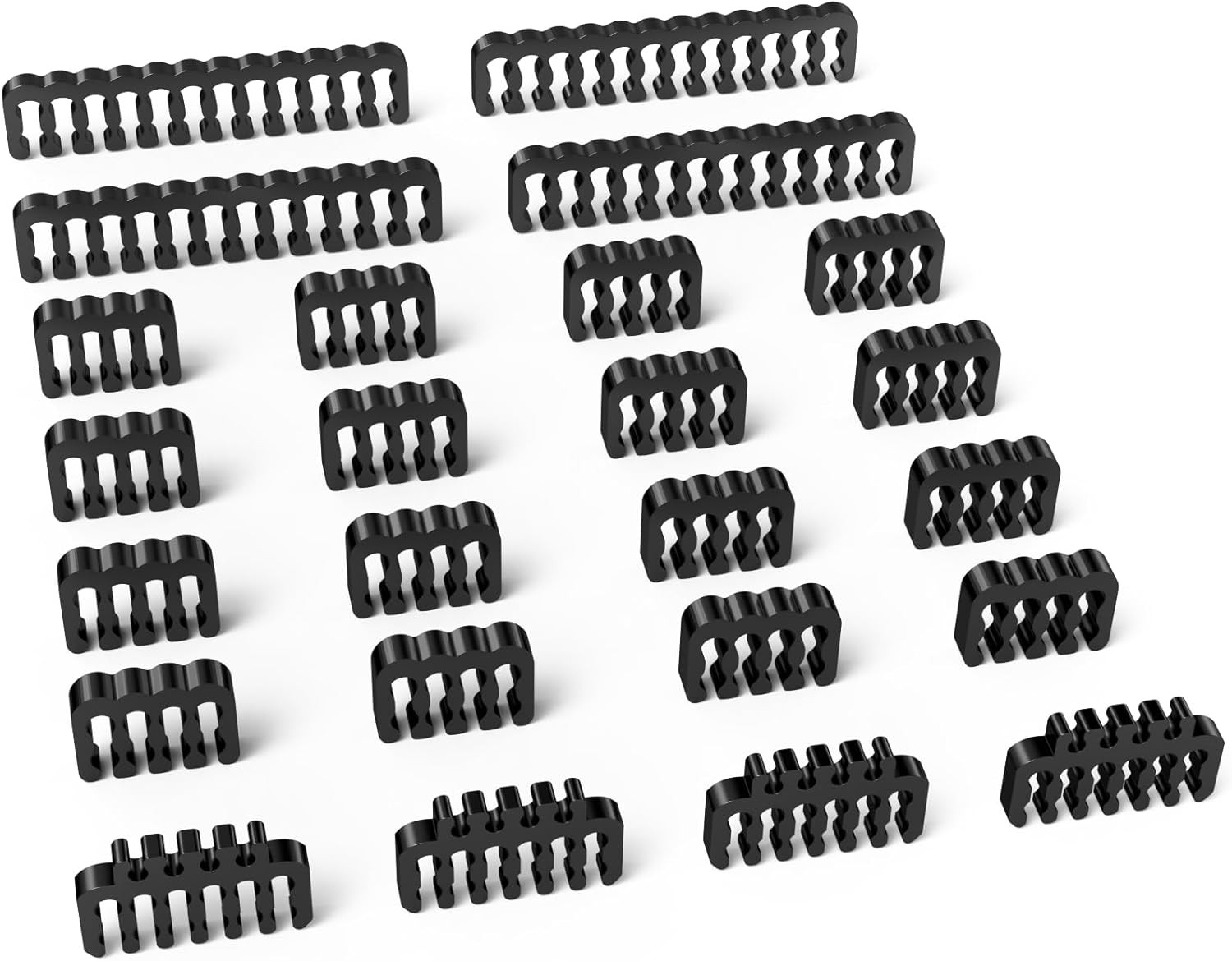 PC Cable Comb,Psu Cables Combs Kit for Extension Cable Management 24 PCS
