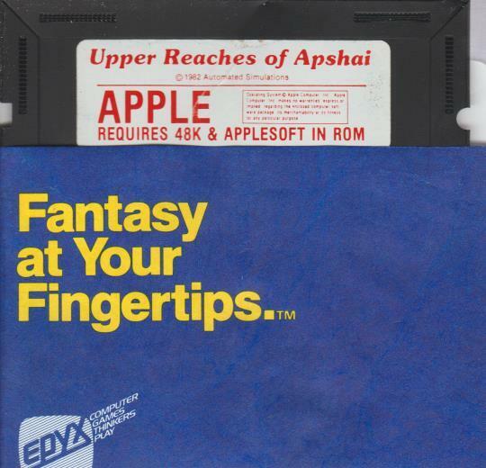 Upper Reaches Of Apshai APPLE II TRS-80 FLOPPY Dunjonquest RPG addon Temple game