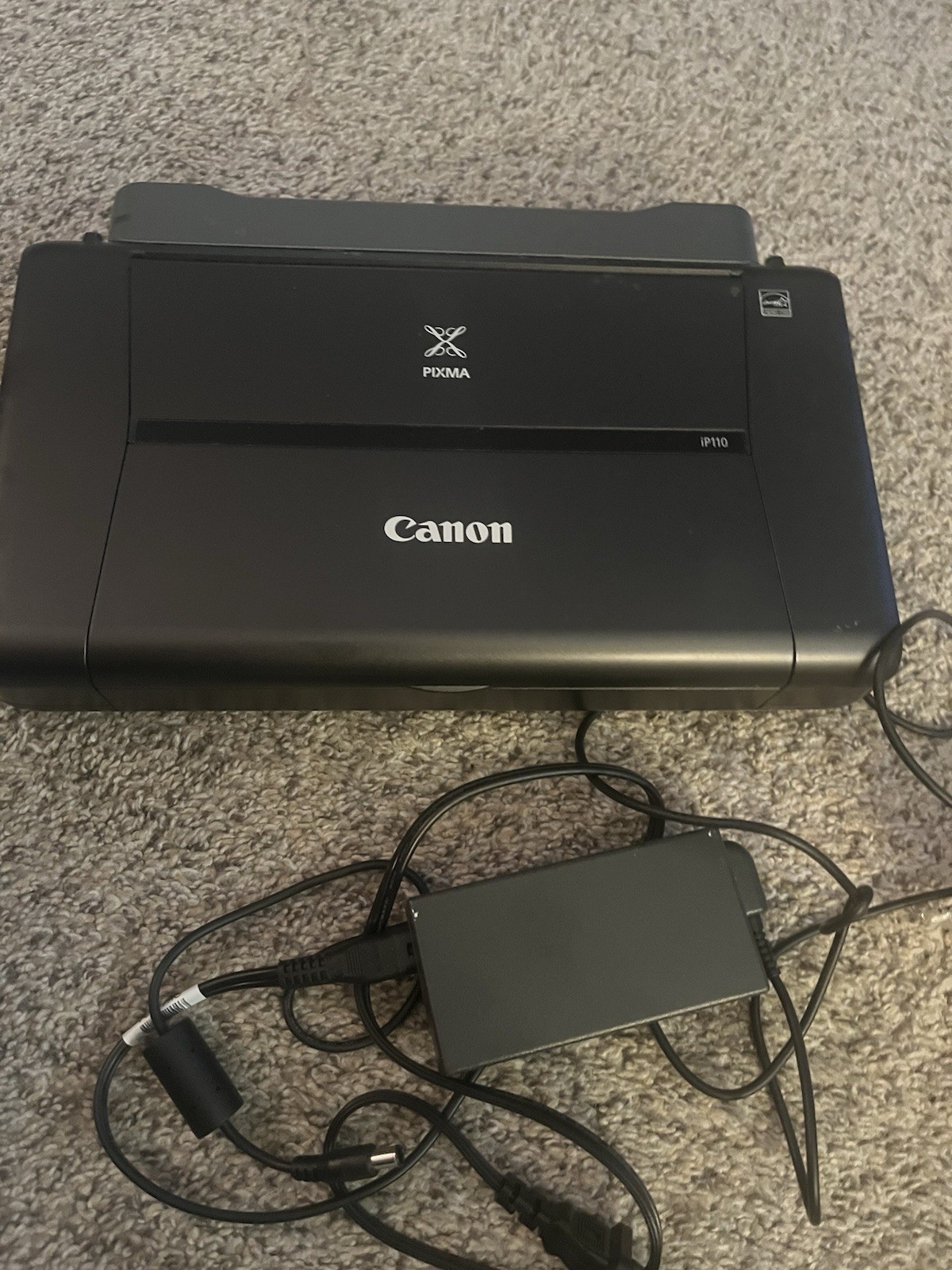 Canon PIXMA iP110 Portable Color Inkjet Printer w/ Case, Adapter, Manuals
