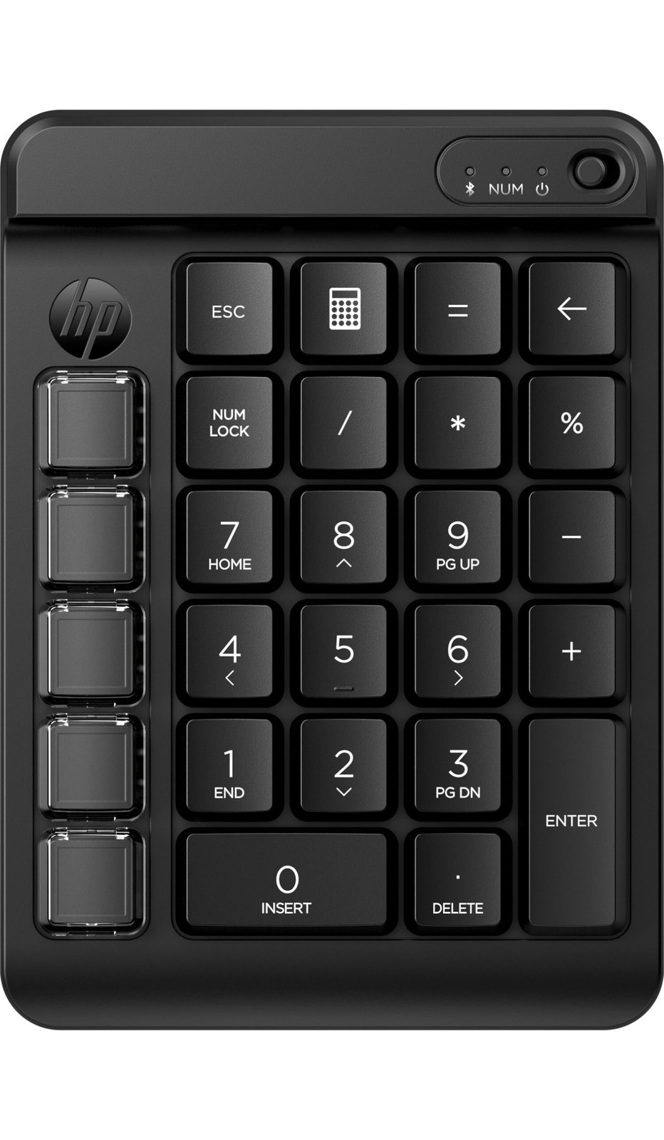 HP 430 Programmable Wireless Keypad Bluetooth Customizable Numpad Black