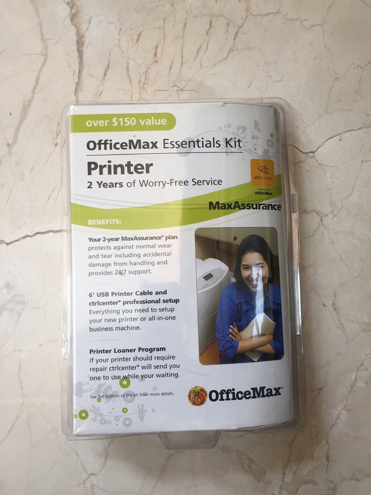 OFFICEMAX ESSENTIALS KIT PRINTER MAXASSURANCE - New In Package