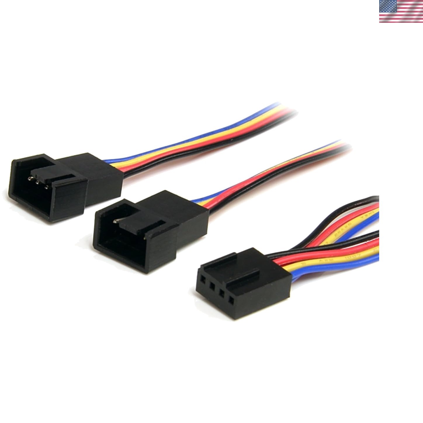 StarTech 12in 4 Pin Fan Power Y Splitter Cable