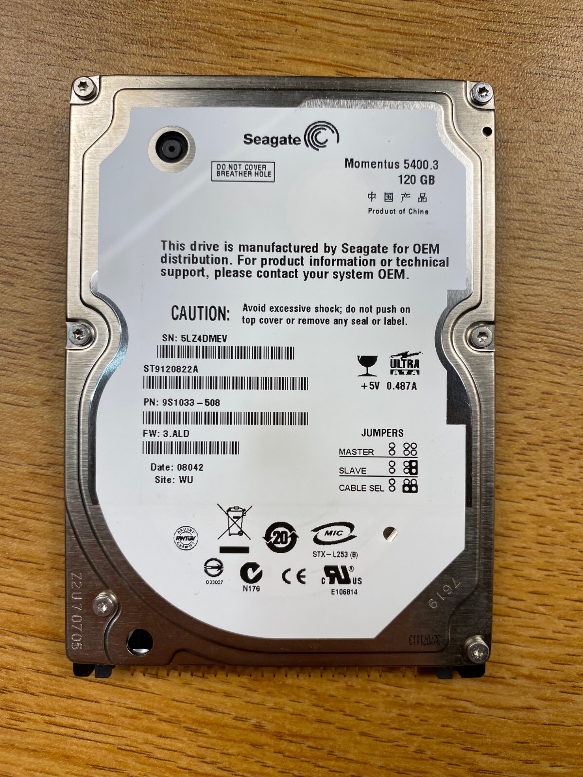 Seagate 9S1033-508 Hard Drive