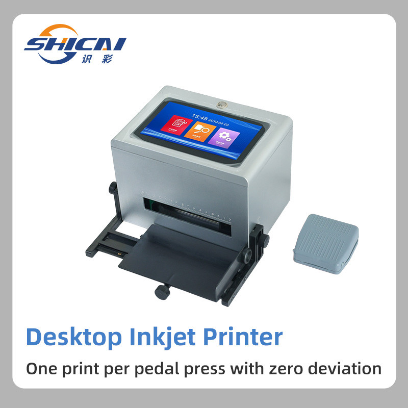 Desktop Static TIJ Printer for Glass Jar Plastic Bottle Expiry Date QR