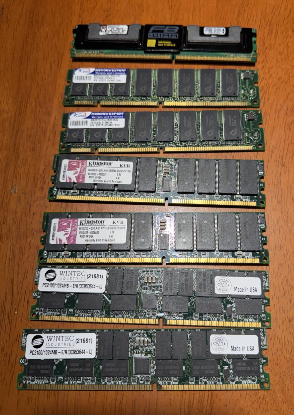 Various Desktop and Server RAM Sticks - See Description For Part Numbers #R01