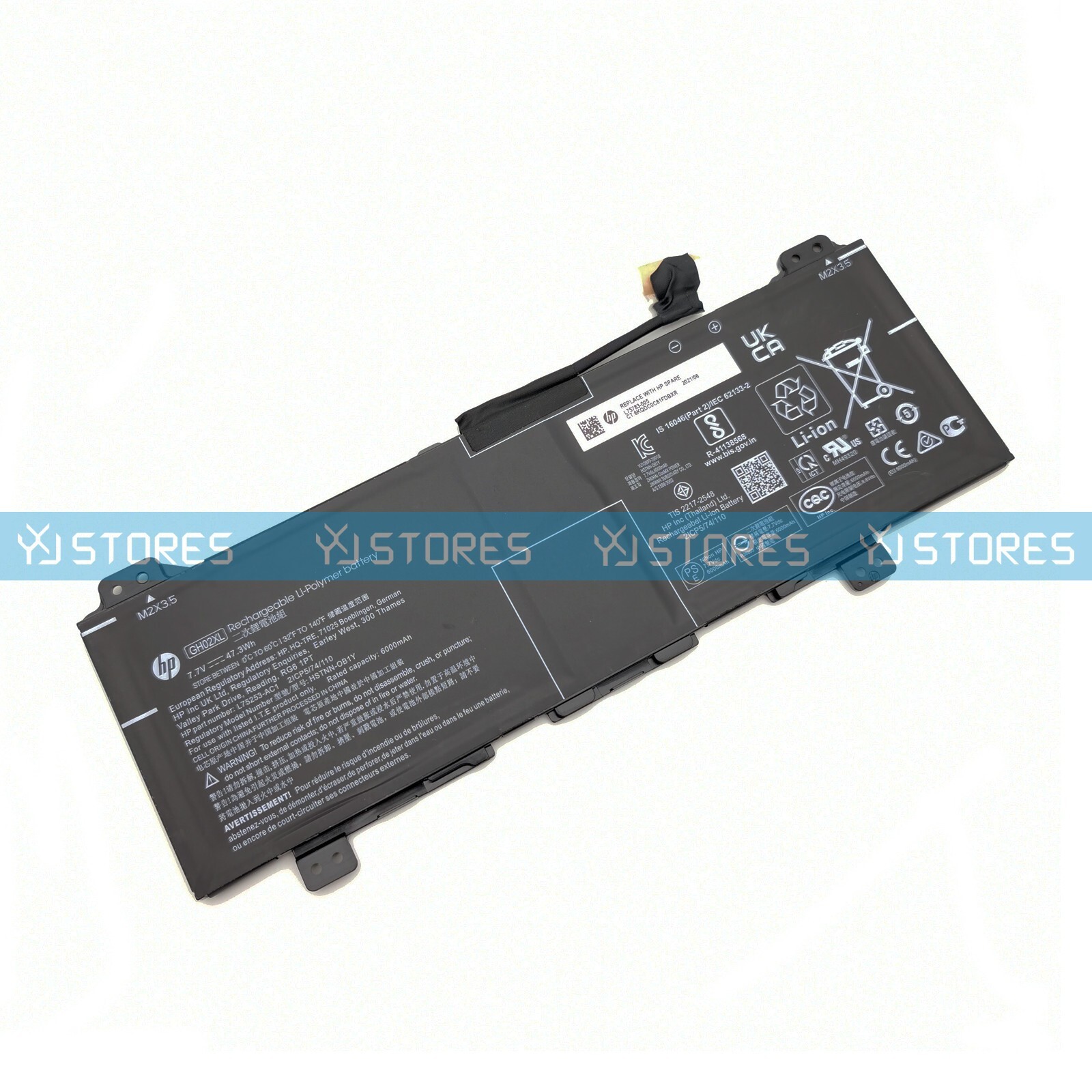 Genuine GH02XL Battery for HP Chromebook 14 G6 14A-NA 14A-CA 11 G8 EE HSTNN-OB1Y