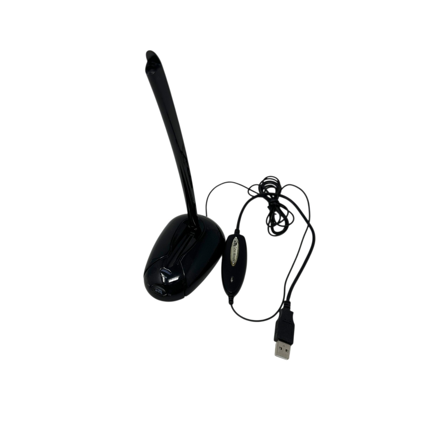 Cyber Acoustics CVL-1084 Desktop USB Microphone On/Off Switch Noise Canceling