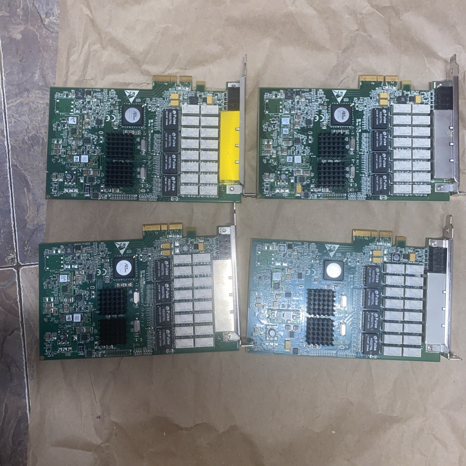 Lot of 4 Silicom PEG4BPI Quad Port Gigabit Ethernet Bypass Server Cards