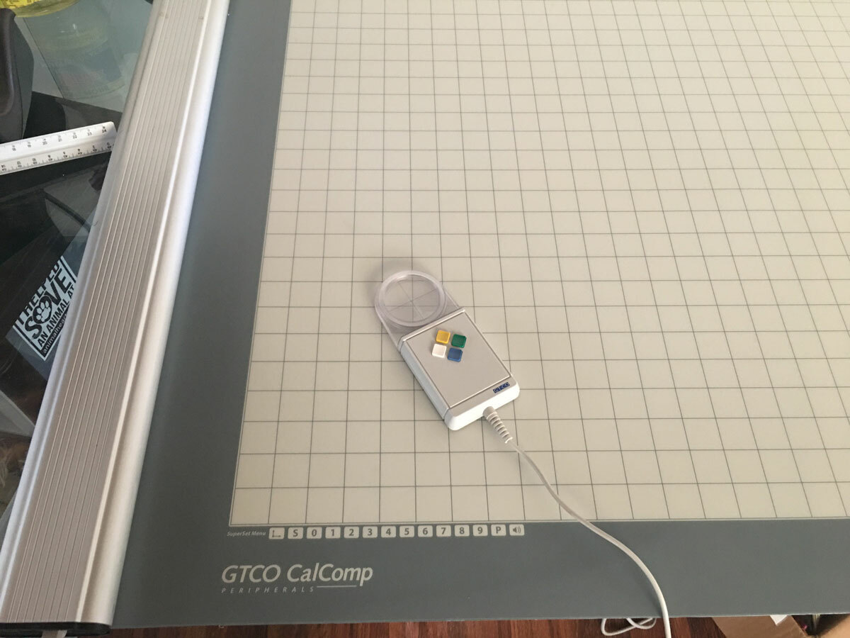 GTCO Calcomp Roll UP 36 x 48 Inch Digitizer Configured For PAD SYSTEM