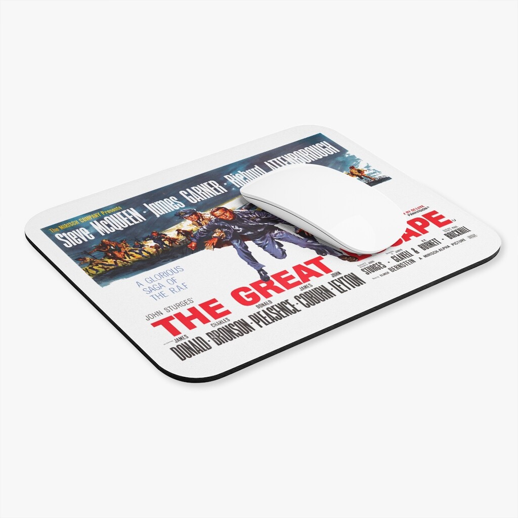 The Great Escape Movie Retro Poster Design Mouse Pad (Rectangle)