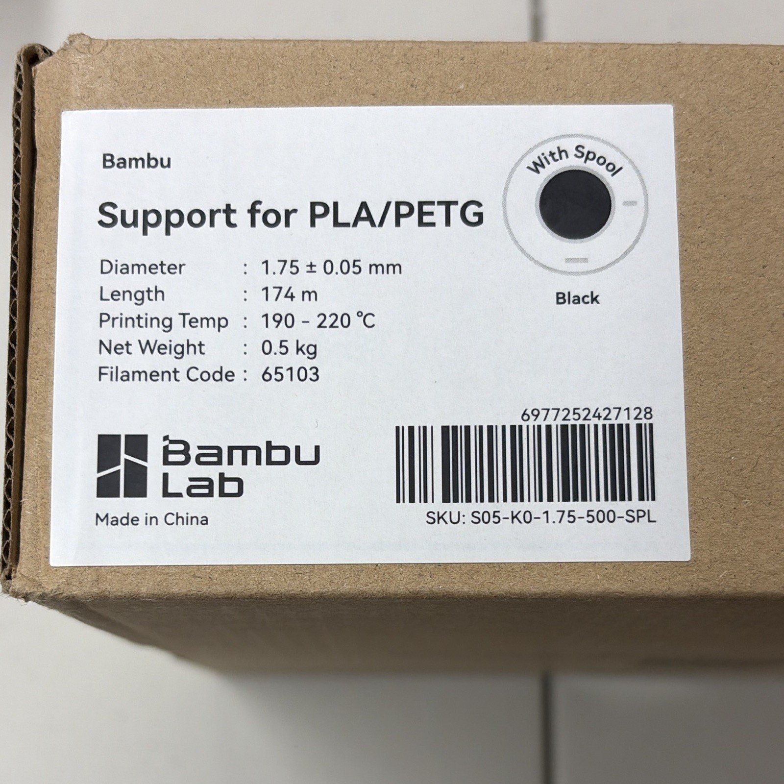 Bambu Lab Support For PLA/PETG With Spool