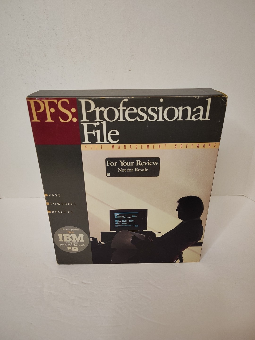 PFS: Professional File-File Management Software Supports DOS 2.0 / IBM 1988 Rare