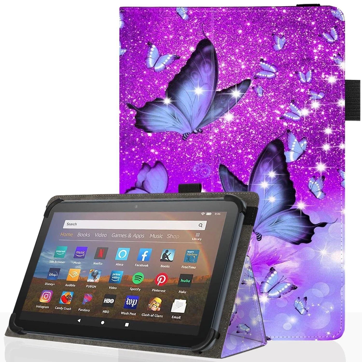 Universal 10 10.1 Inch Android Tablet Case,Slim Folding Stand Cover for All 9...