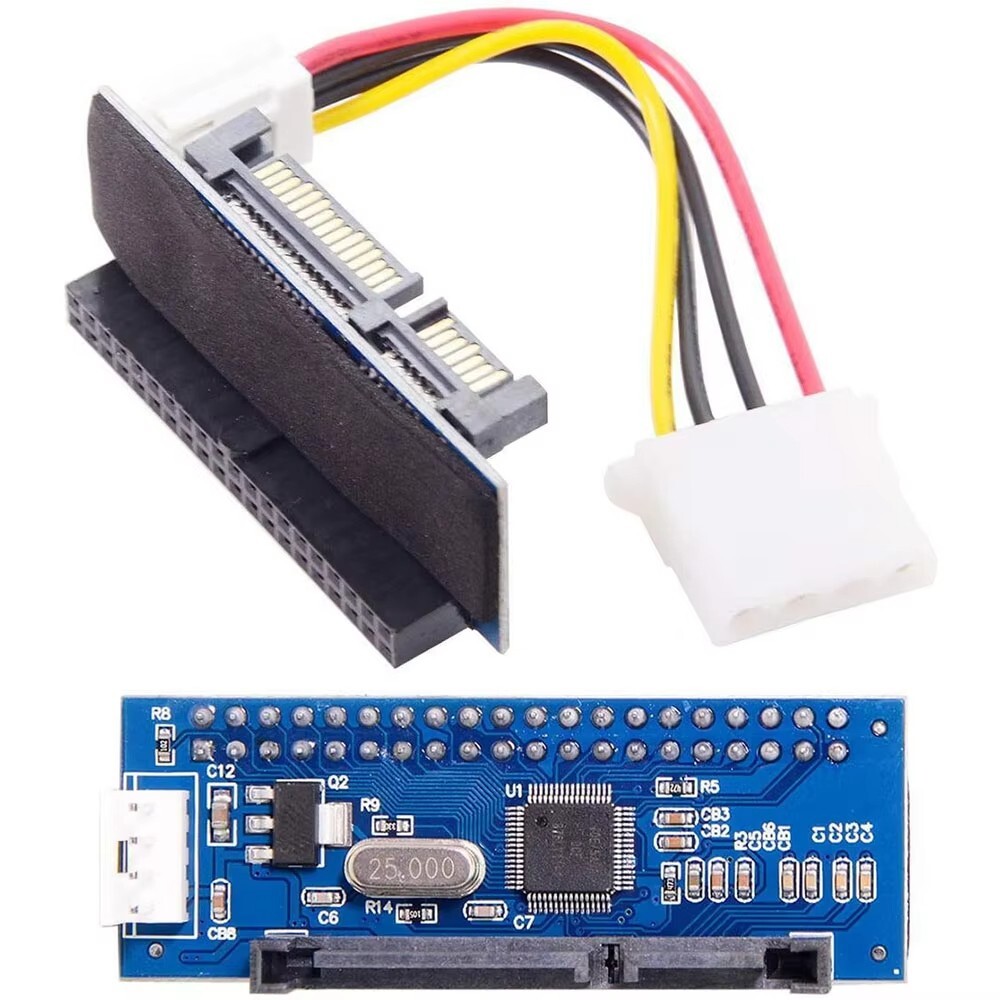IDE/PATA 40Pin Disk To SATA Female Converter Adapter PCBA For 3.5" Hard disk