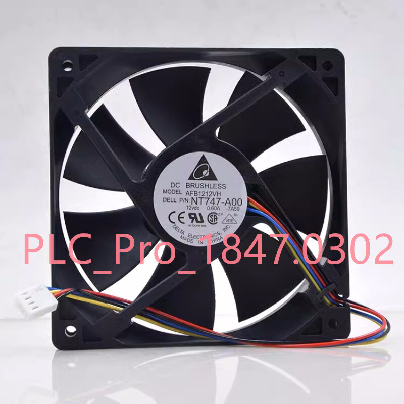 1PCS NEW Delta AFB1212VH PWM 12025 12V 0.60A  cooling fan 120*120*25mm