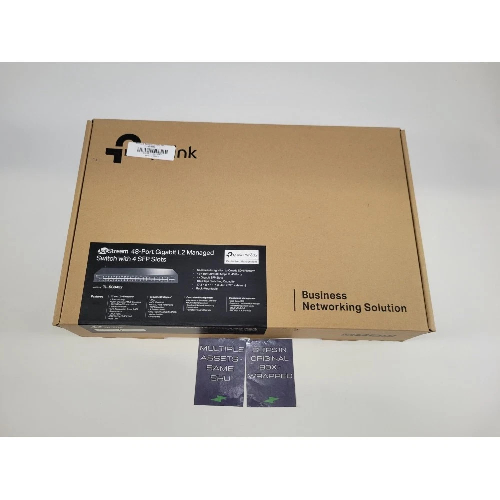 TP-LINK TL-SG3452 Gigabit 48-Port Managed Switch - New Open Box