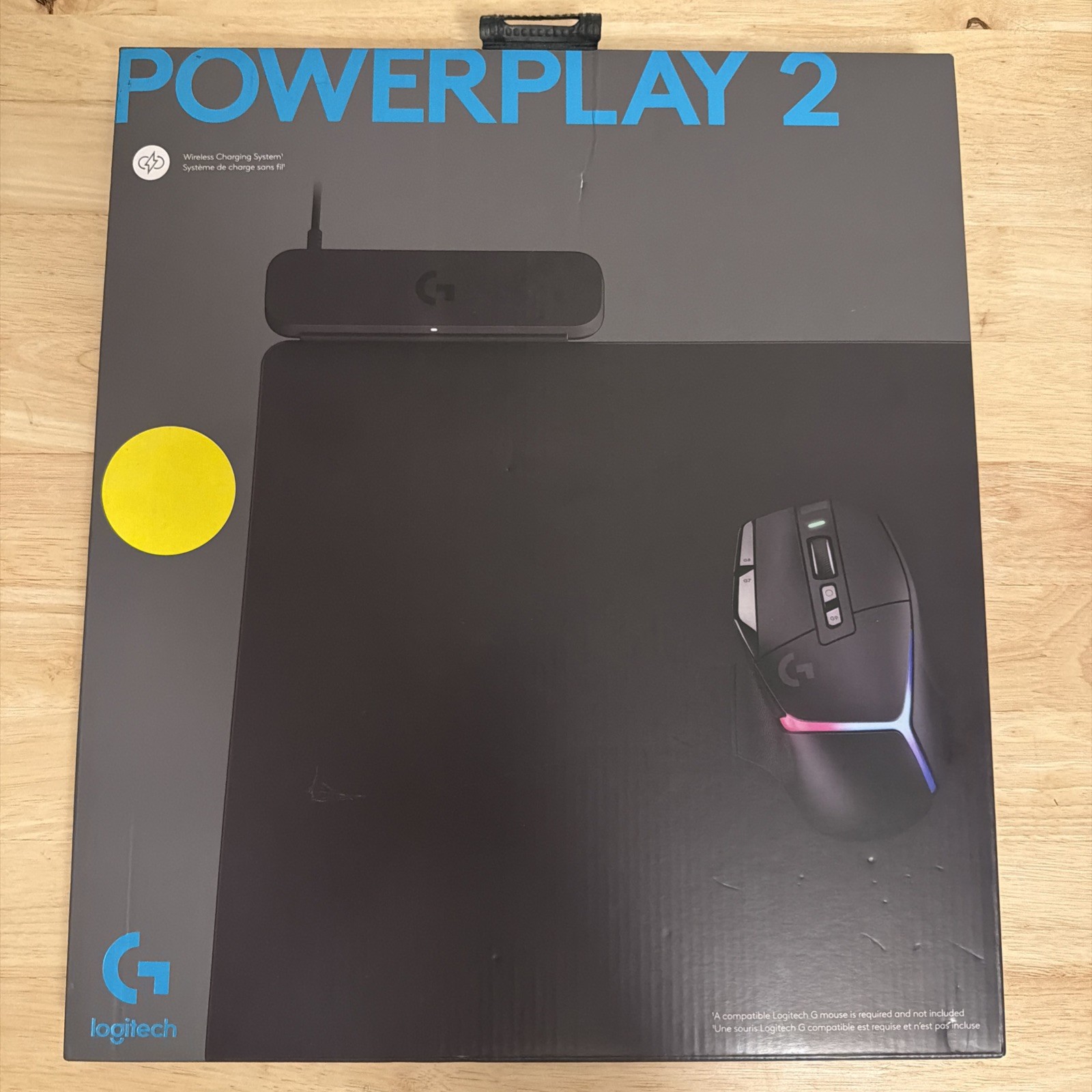 New/Sealed Logitech G POWERPLAY 2 Wireless Charging Mouse Pad Gaming Mice