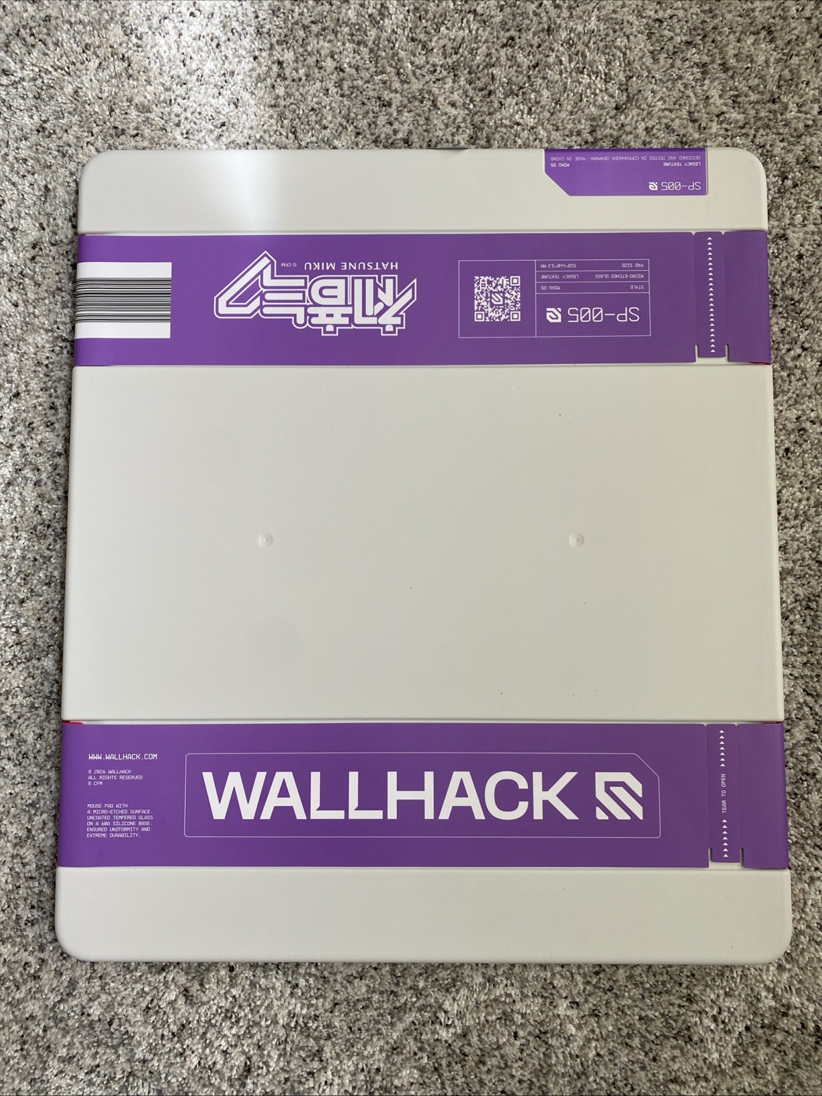 IN HAND Wallhack SP-005 Hatsune Miku OS Glass Mousepad Sealed QUICK SHIP