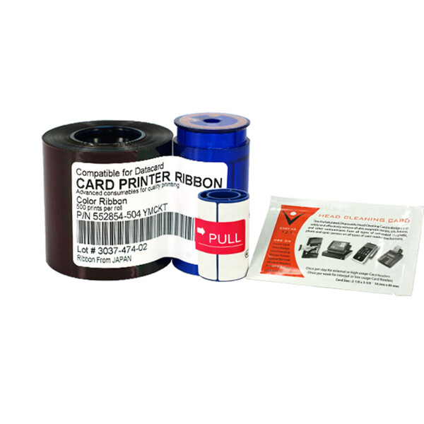 New Ribbon for Datacard SP35 SP55 SP75 Card Printer 552854-504 YMCKT 500 Images