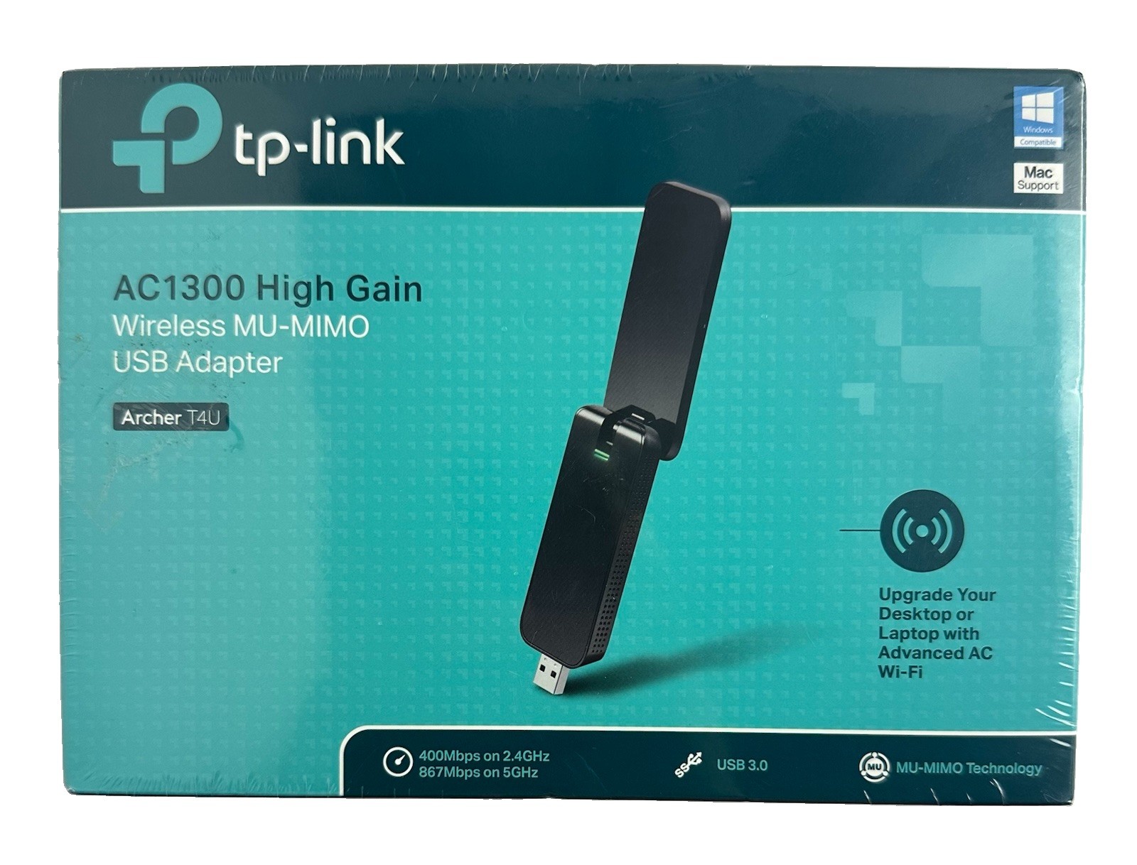 TP-Link : 1300Mbps USB WiFi Adapter, Dual Band MU-MIMO Wireless Network Dongle
