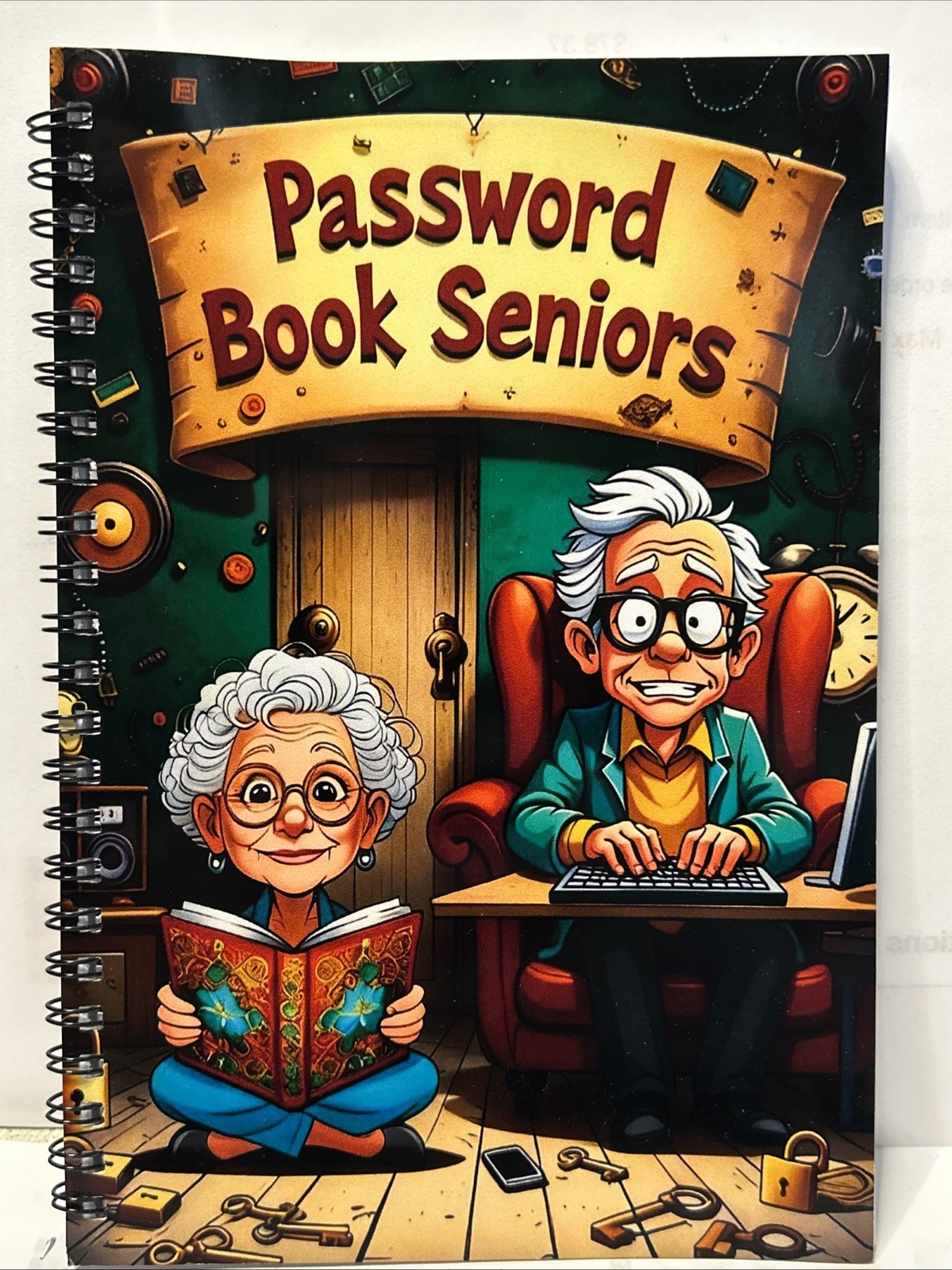 Password Book Seniors Internet Software Info Logbook Organizer. P005