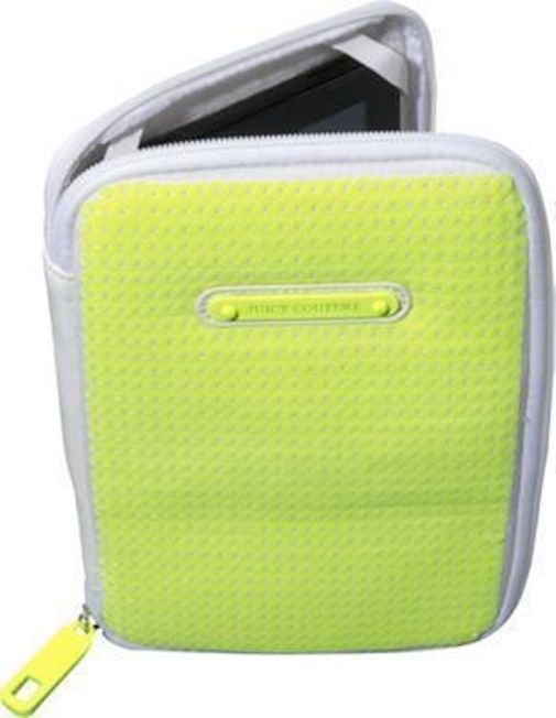 JUICY COUTURE SUNSHINE SHIMMER SEQUIN E-READER CASE ULTRA YELLOW YTRUT081 NWT$68