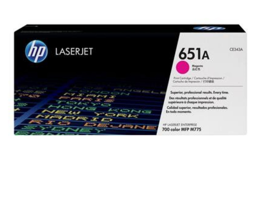 HP 651A LaserJet Toner Cartridge CE343A - Magenta Expired, 2024