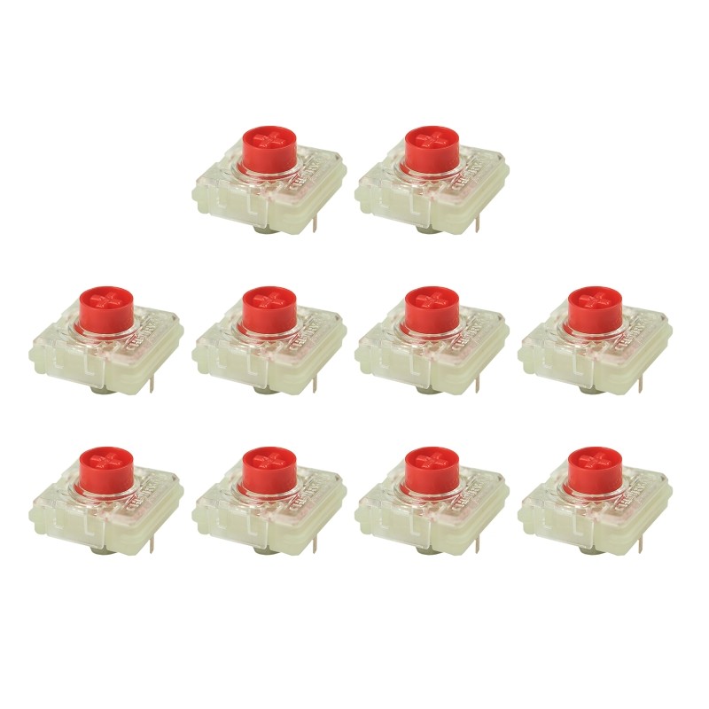 10PCS Cherry MX Red Switch Keyswitch Low Profile Thin for Mechanical Keyboard