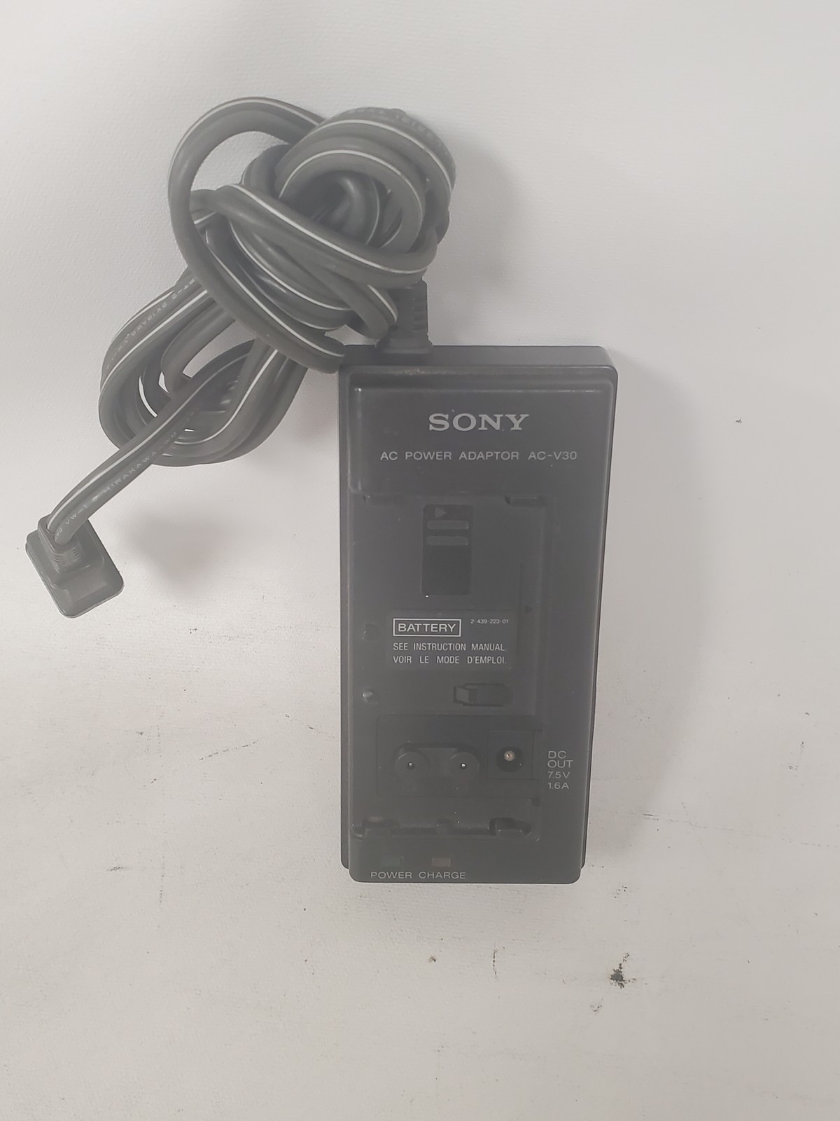 Vintage Sony AC-V30 AC Power Adapter Battery Charger for Handy Cam