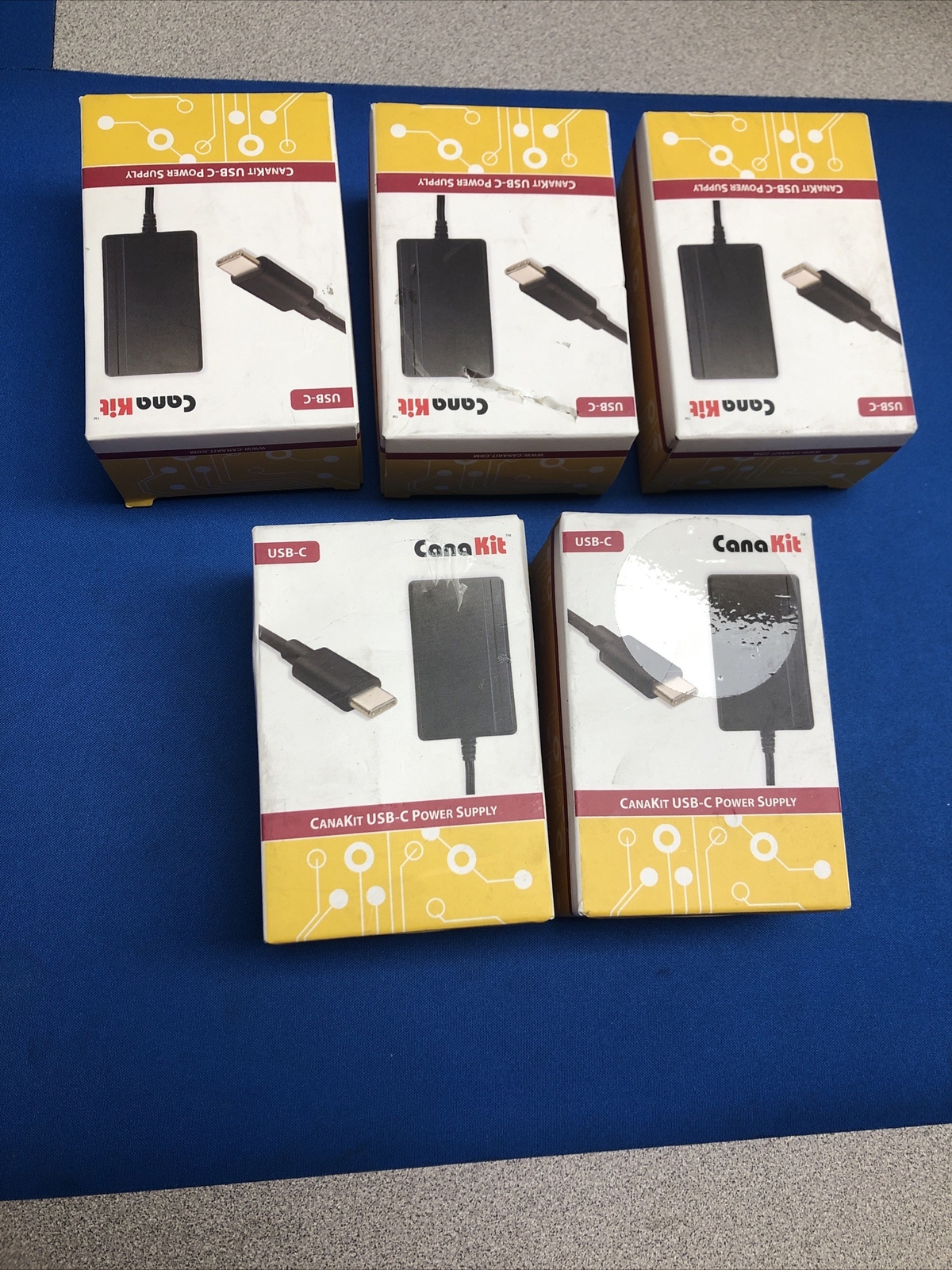 LOT OF 5X 3.5A Raspberry Pi USB-C Power Supply /NEW/DCAR-RSP-3A5C