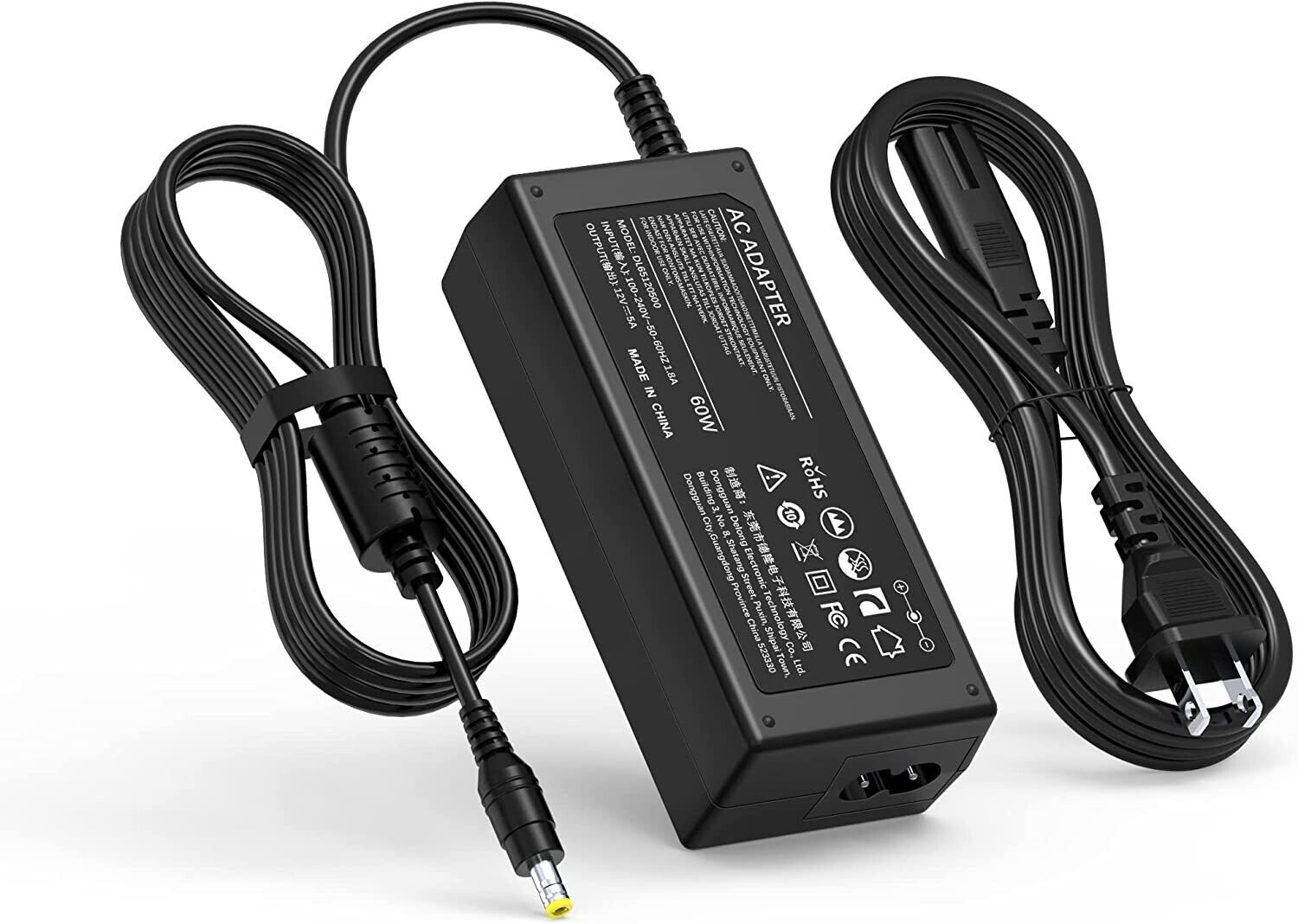 Adapter Charger For Sceptre Monitor E225W E205W E275W E225W-19203R Power Cord