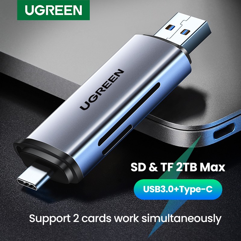 Reader USB3.0&USB C to SD MicroSD