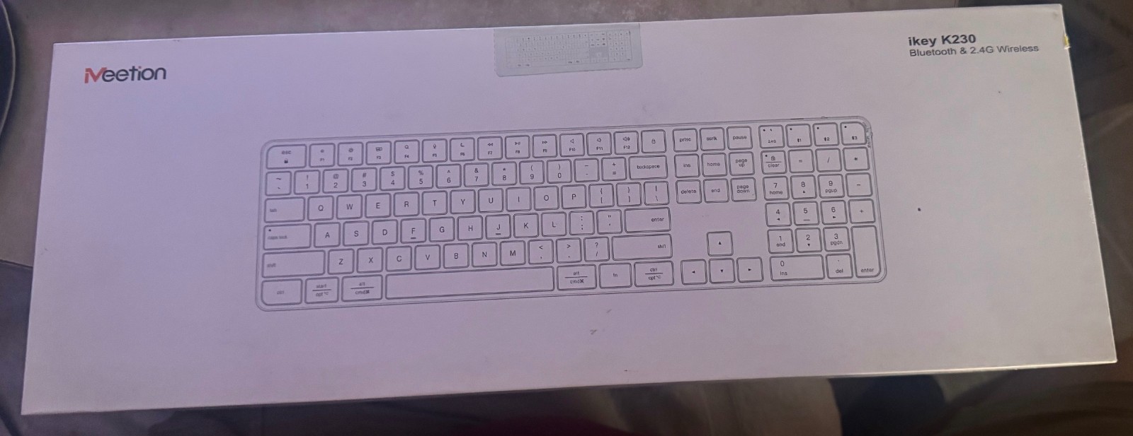 Meetion Wireless Bluetooth Keyboard for iPad, iPhone, Mac, iOS,Windows ikey k230