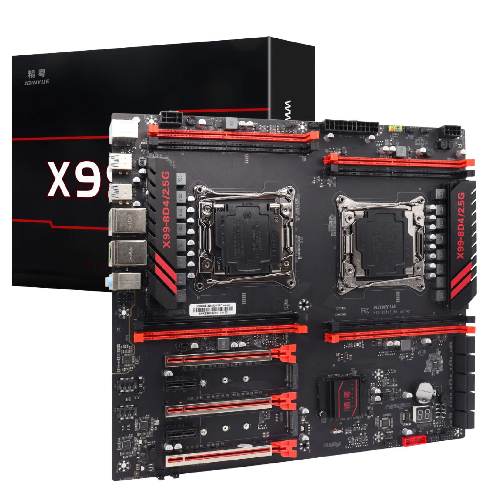 X99 Dual CPU Motherboard Intel LGA 2011-V3 Computer Server Mainboard, E-ATX,DDR4