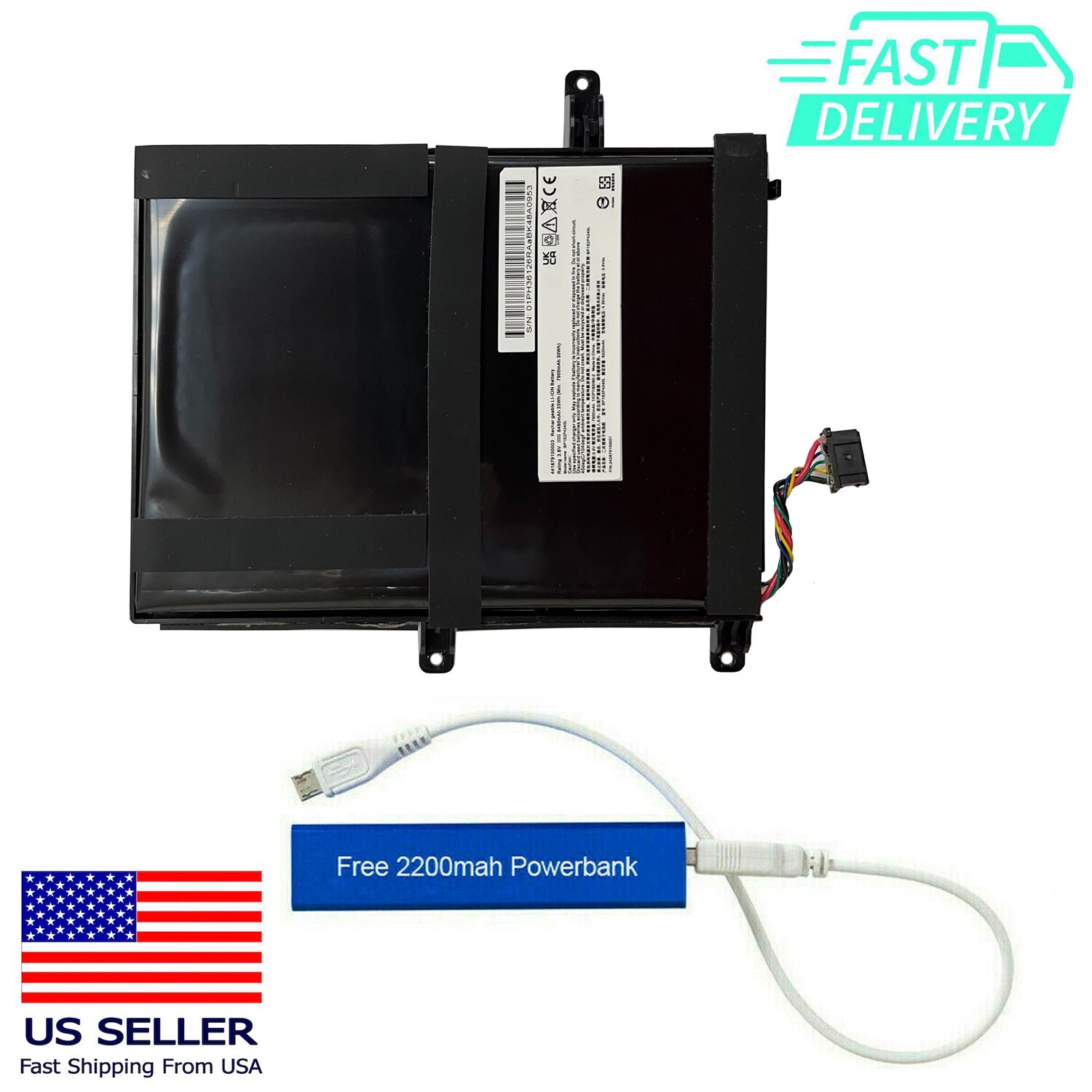BP1S2P4240L REPLACEMENT BATTERY FOR GETAC ZX70 G2 ZX70-EX 33WHR 441879100012