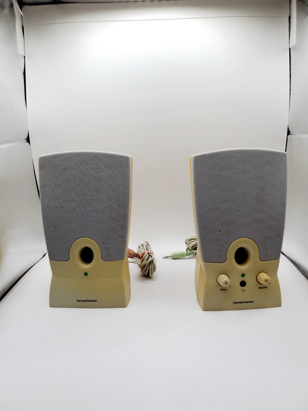Vintage Harmon/Kardon DeskTop Speakers no power cord