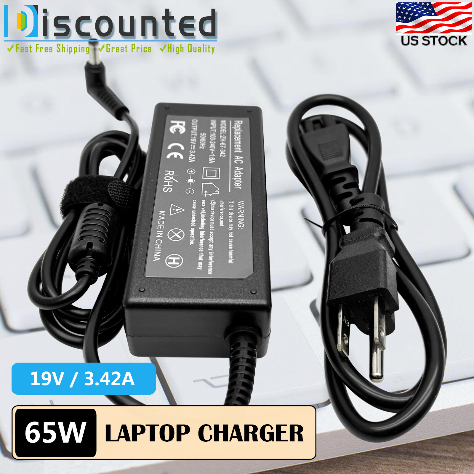 AC Adapter For FSP065-REB FSP065-10AABA 19V 3.42A 65W Charger Power Supply Cord