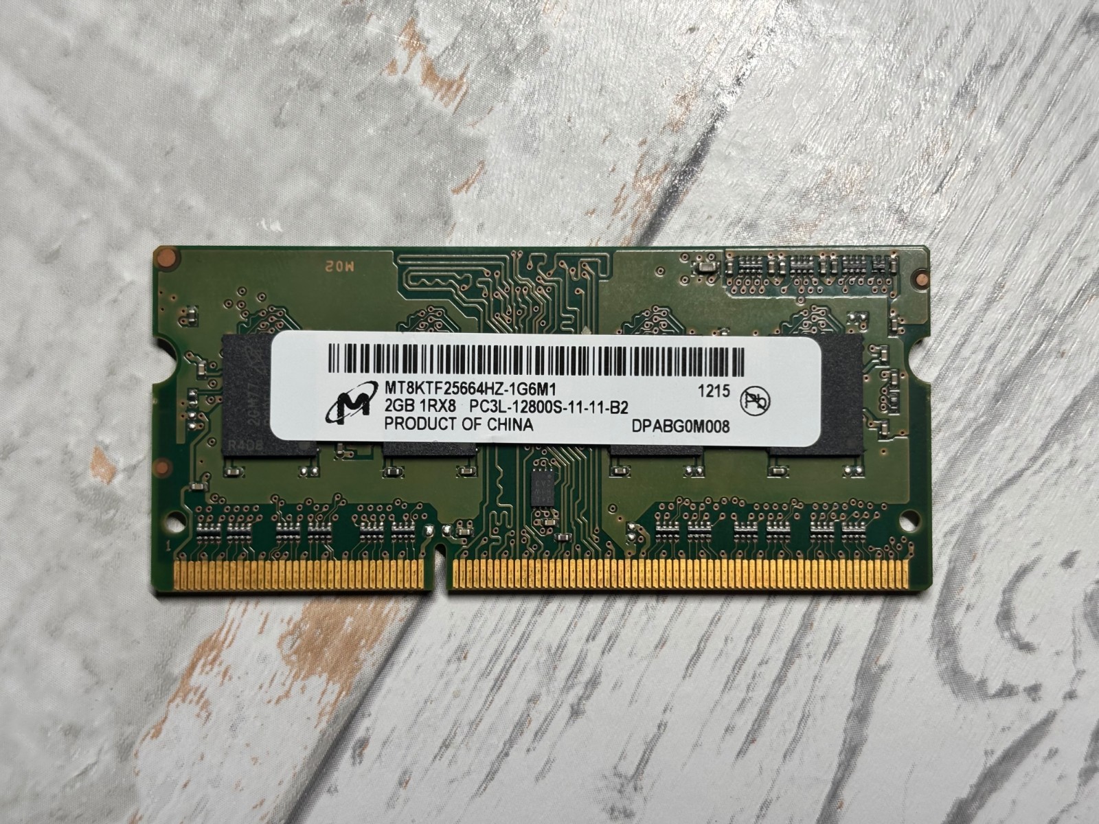 Micron 2GB DDR3L-1600 PC3L-12800S SO-DIMM Laptop RAM MT8KTF25664HZ-1G6M1 Tested