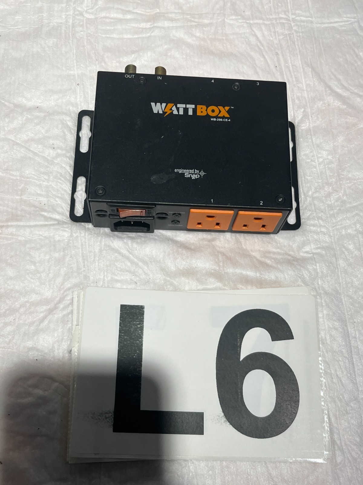 WattBox WB-200-CE-4 200 Series Power Conditioner 4 Outlet Coax Ethernet Surge