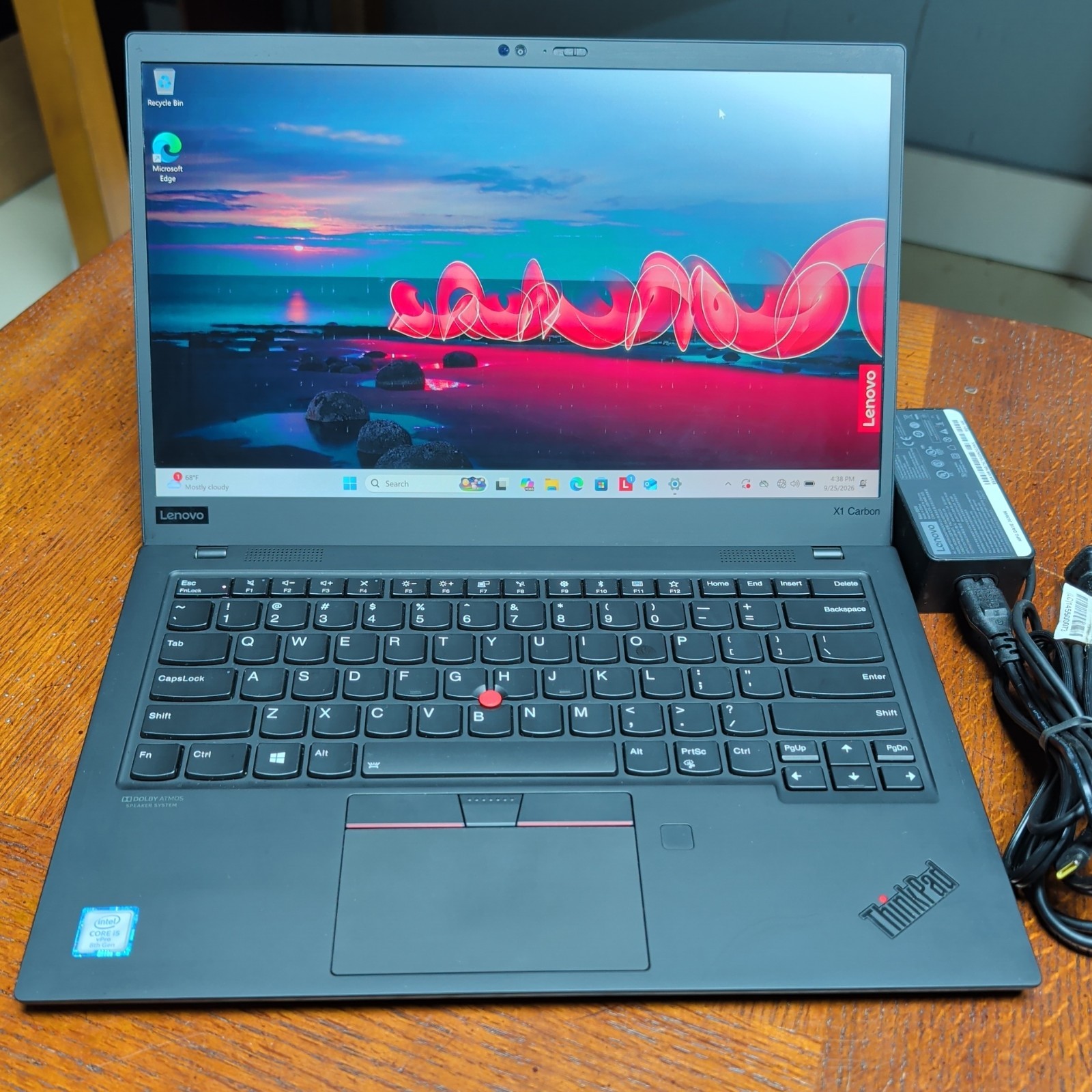 Lenovo ThinkPad X1 Carbon Gen 7 i5-8365U vPro 16GB 512GB SSD 1440p 14" Laptop