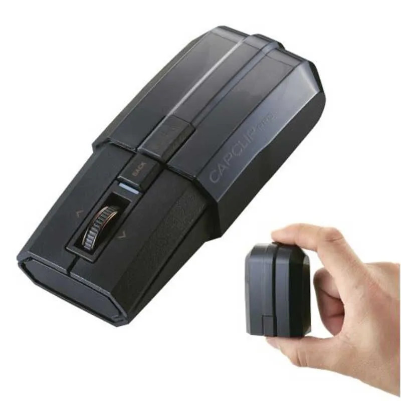 ELECOM CAPCLIP PRO Bluetooth Wireless Optical Mouse 4 Button Black M-CCP1BBBK