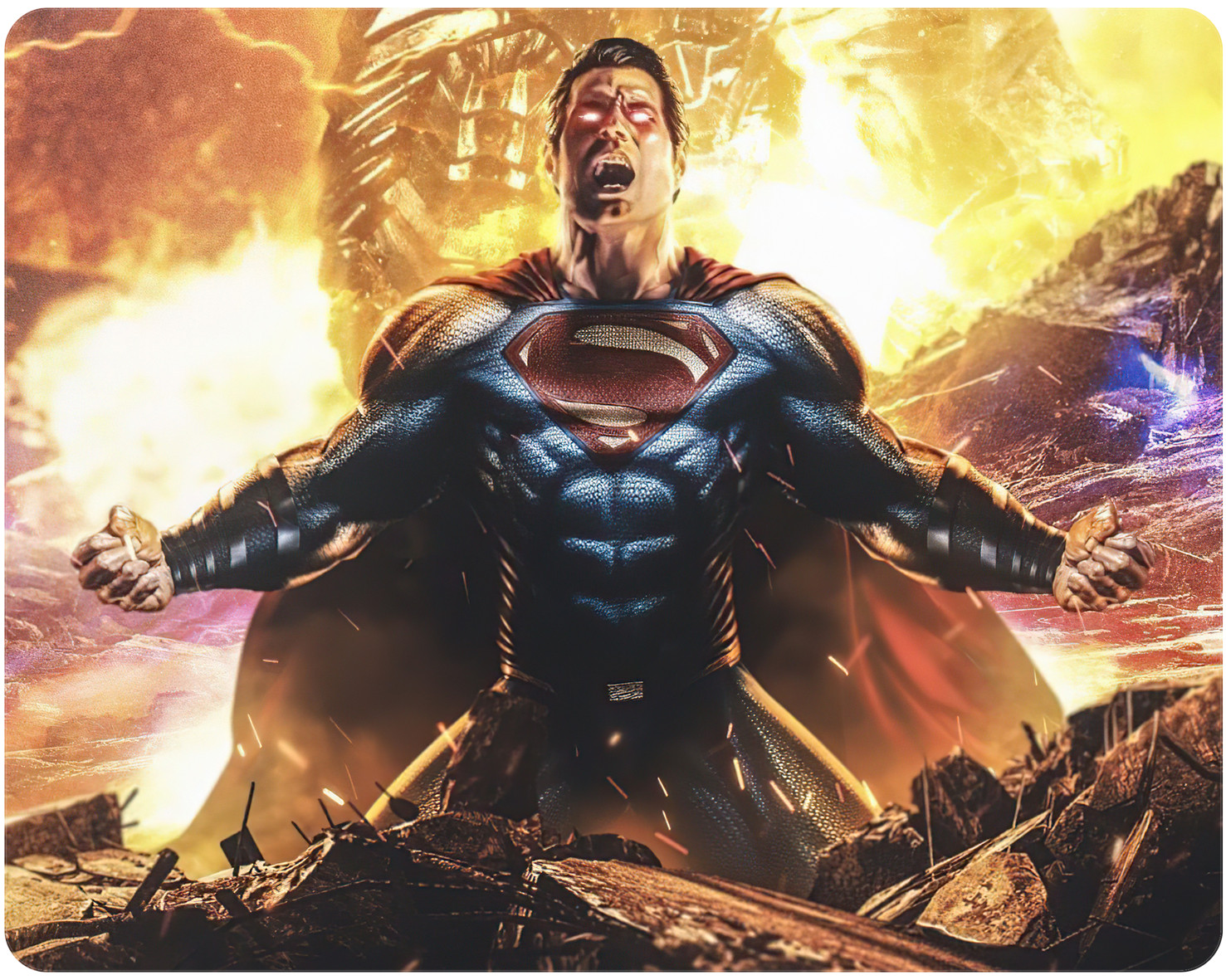 Mouse Pad - Justice League Superman Mousepad - Great Quality, Soft Feel