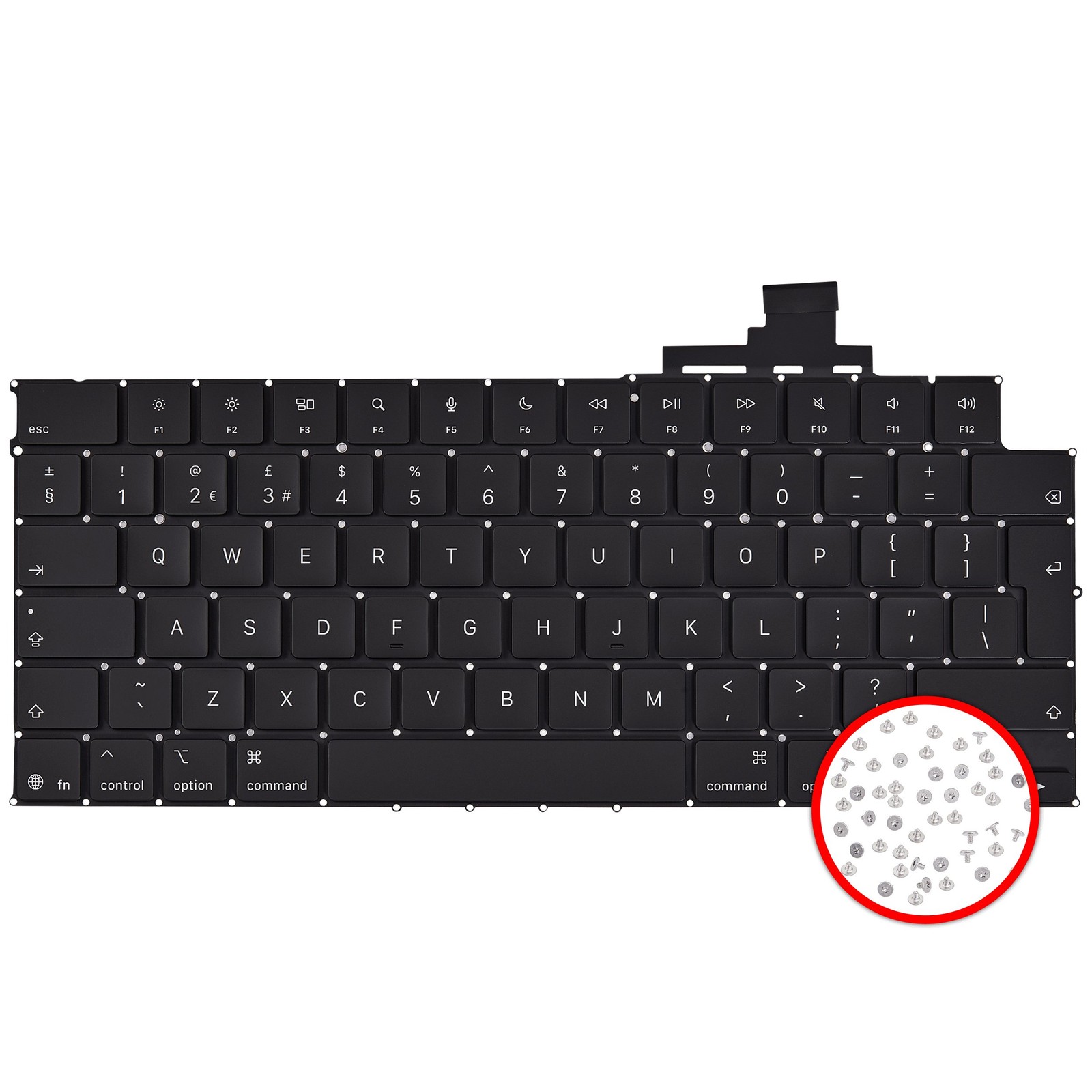 Keyboard W/ Backlight & Screws For MacBook Air 13" (A3240 /Early25) (UK English)