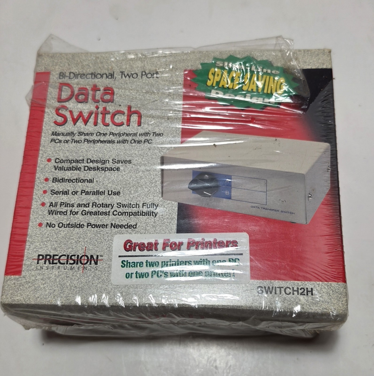 Precision Instruments Bi-Directional Two Port Data Switch Switch2H 