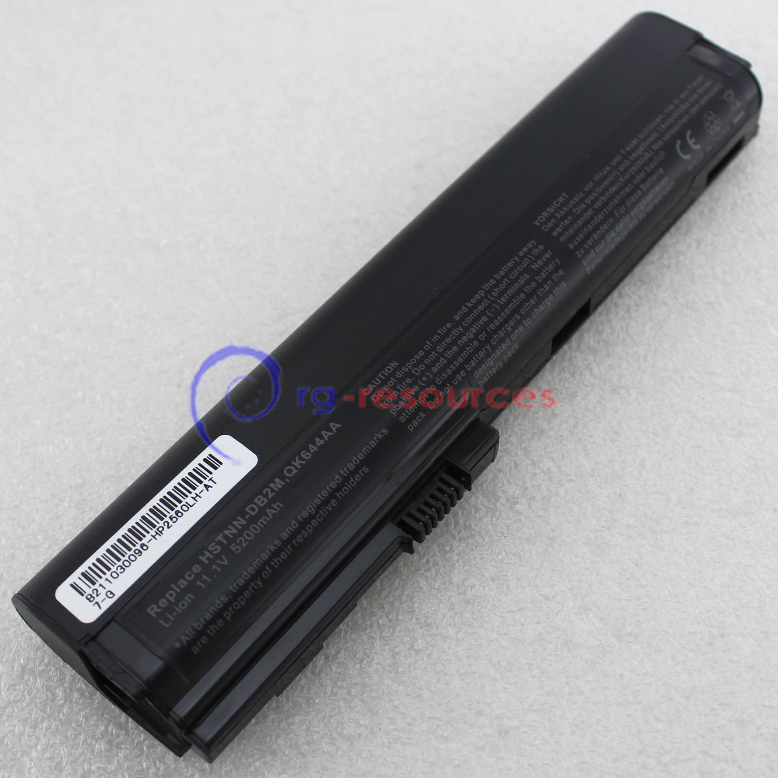 6Cell Battery For HP EliteBook 2560p 2570P 632015-542 632419-001 QK644AA SX06XL