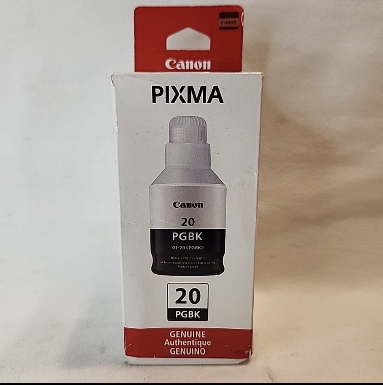 NEW OEM - CANON 20 170ml BLACK INK BOTTLE - GI-20 3383C001 - Sealed Box